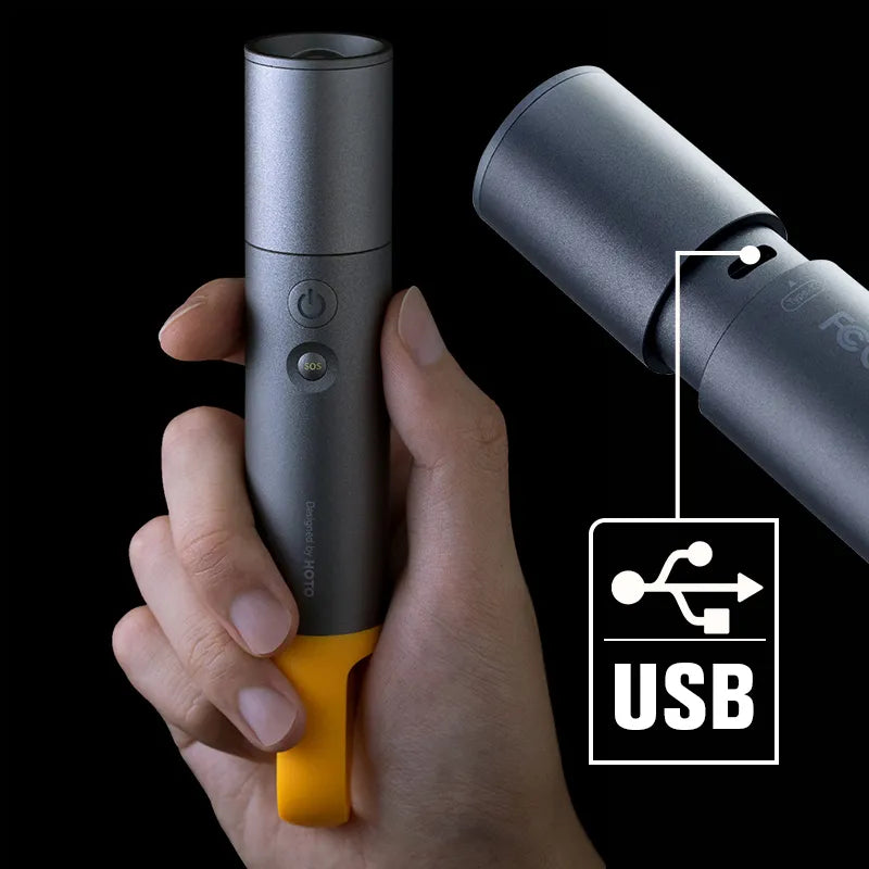HOTO LED Flashlight Power Ultra Bright and Zoomable